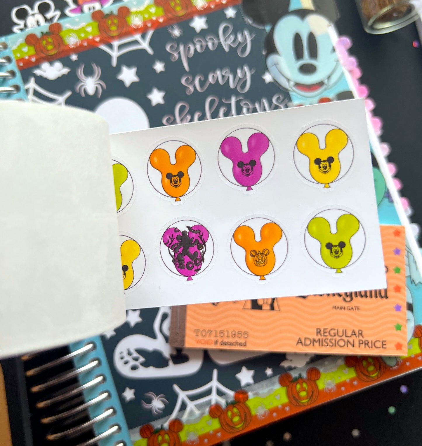 Halloween Ticket Sticker Book