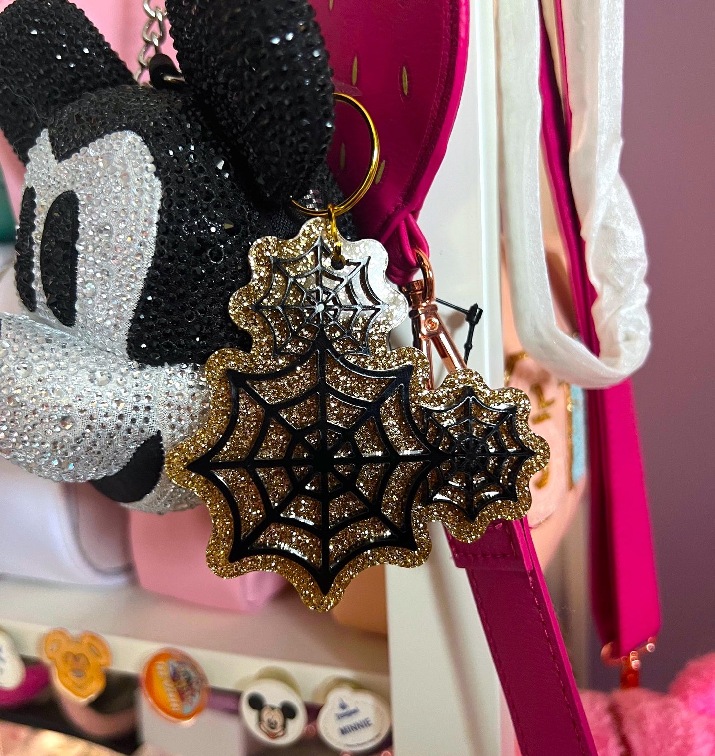 Spiderweb Keychain / Bag Charm