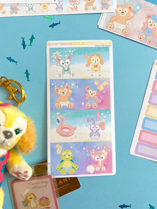 Magical Summer Friends / Mini Boxes - Sheets (1.3" SIZE)