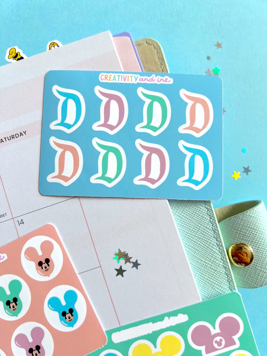 $2 TUES / Magical Summer Colorway - Mini Sticker Sheets