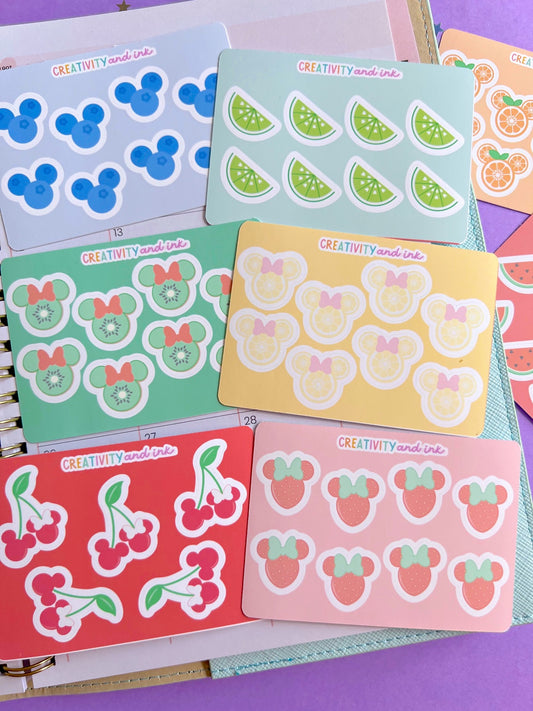 Magical Fruit Sticker Sheets