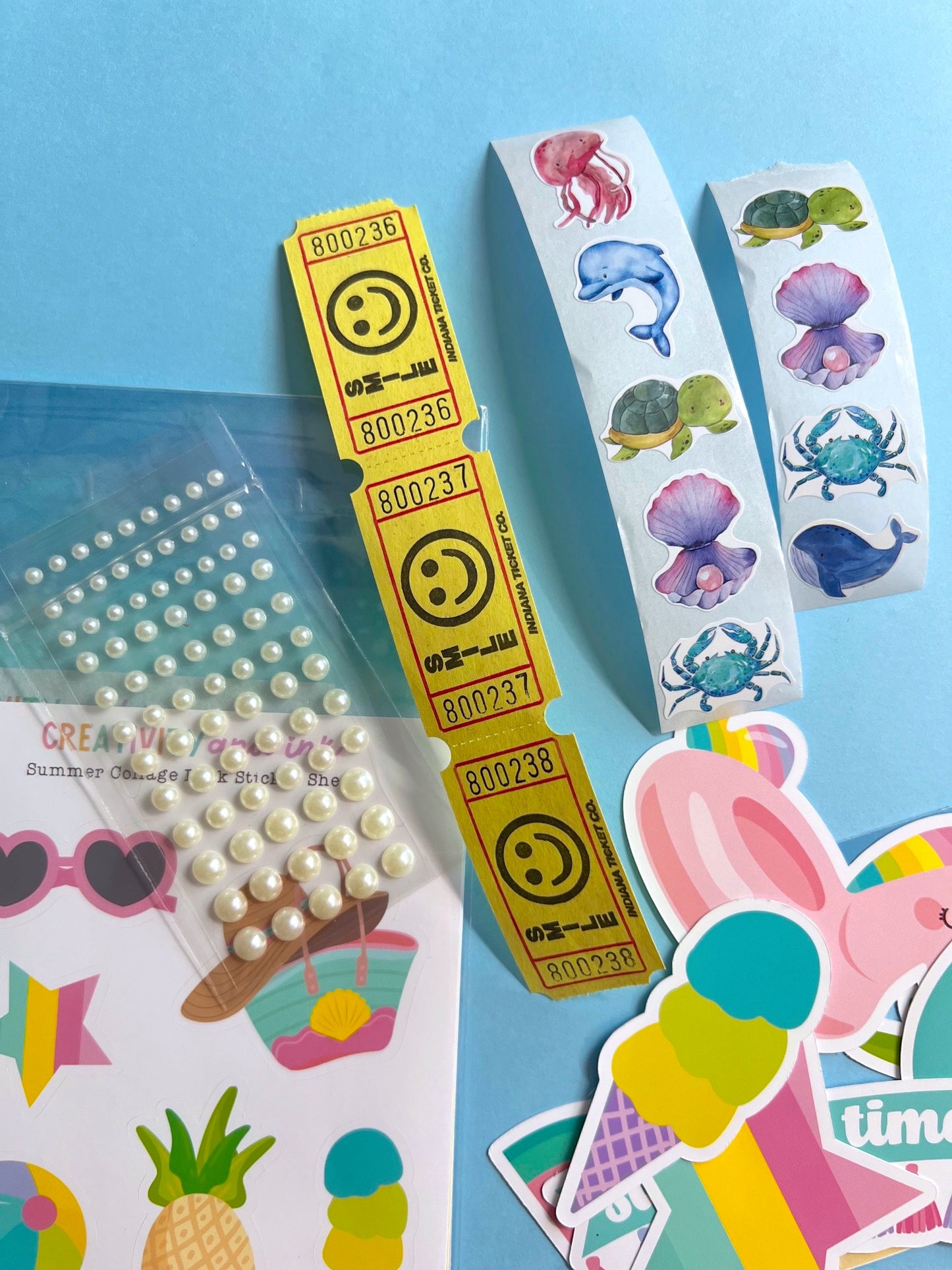 NEW! Summer / Collage & Sticker Pack