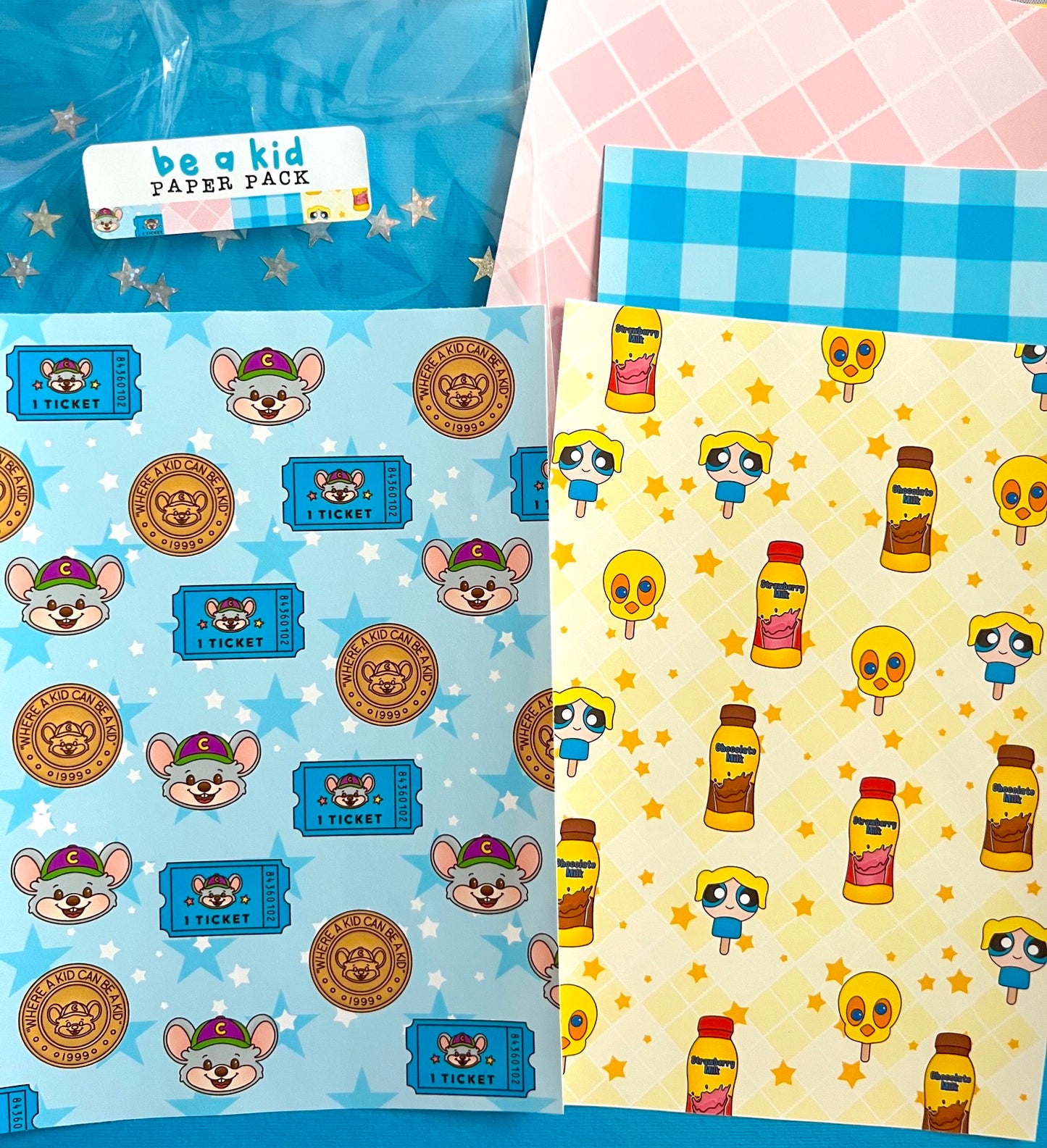 Be a Kid / FULL PAGE Sticker Paper Pack