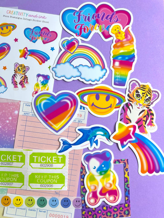 NEW! Neon Nostalgia / Collage & Sticker Pack