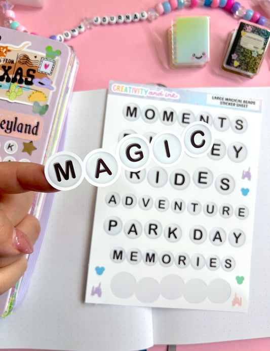 Large Magical Beads Sticker Sheet