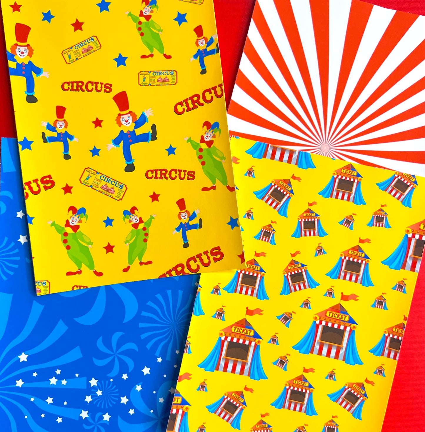 Circus / FULL PAGE Sticker Paper Pack