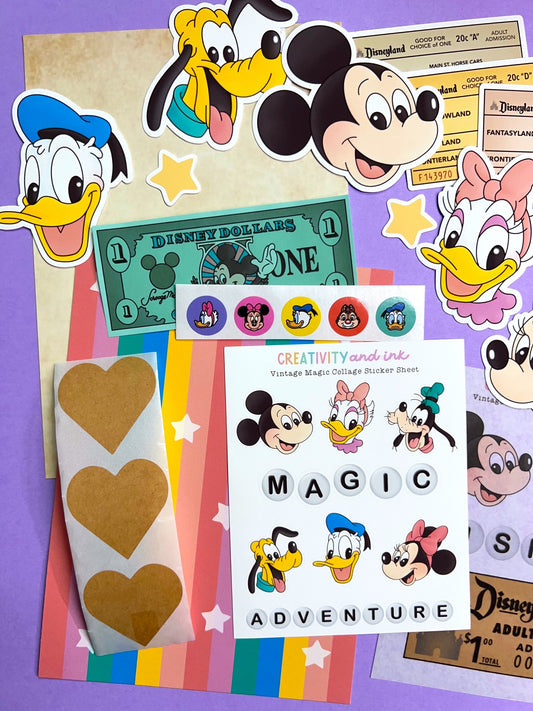 NEW! Vintage Magic / Collage & Sticker Pack