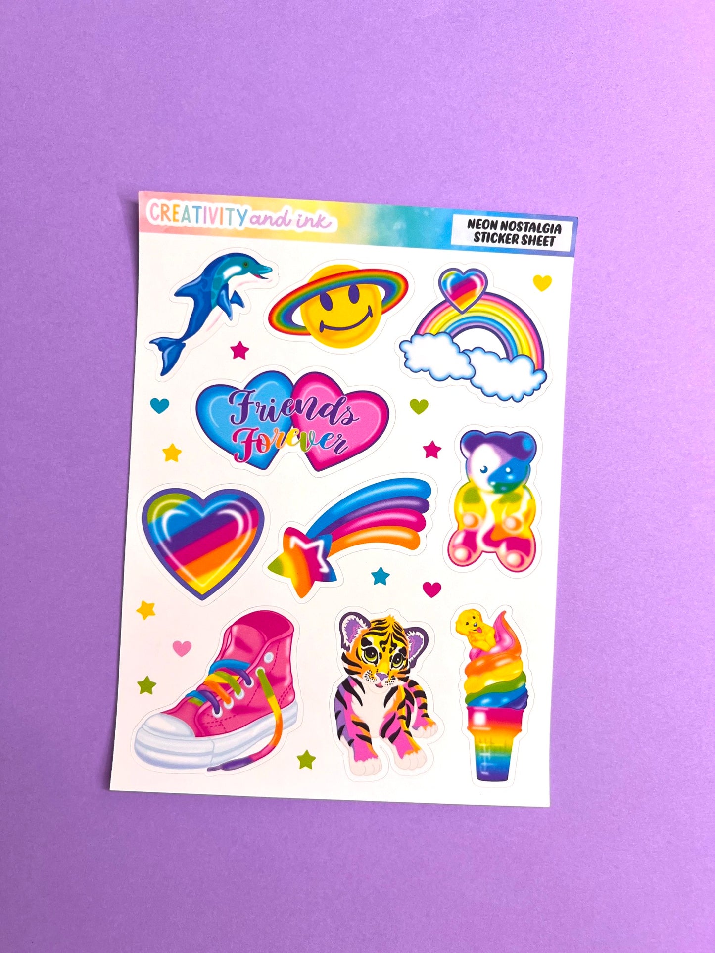 Neon Nostalgia / Sticker Sheet