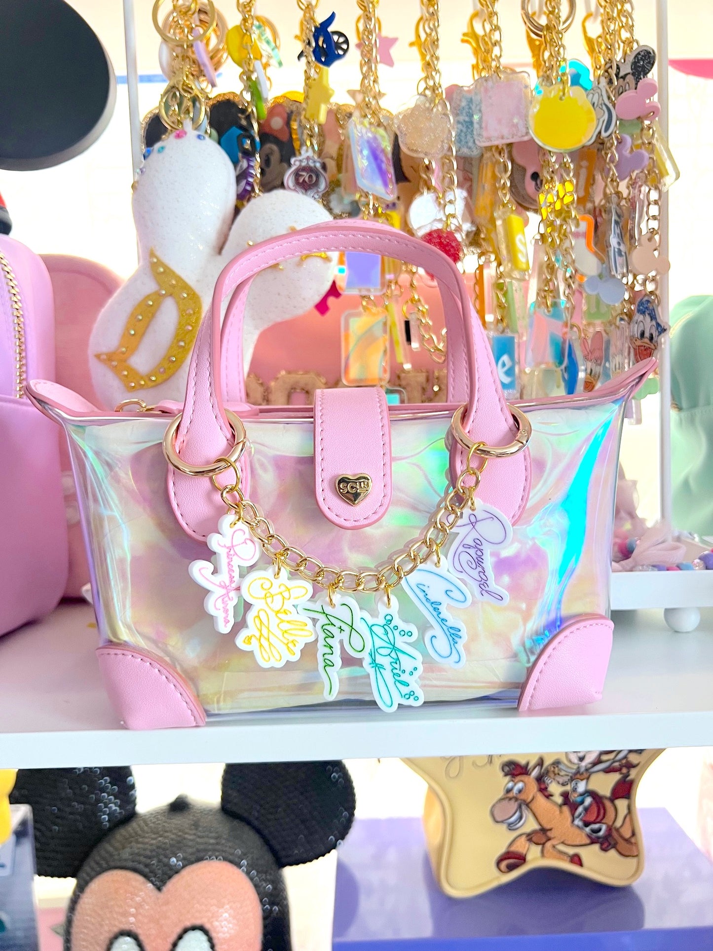 Princess Signature Mini Acrylic Bag Chain