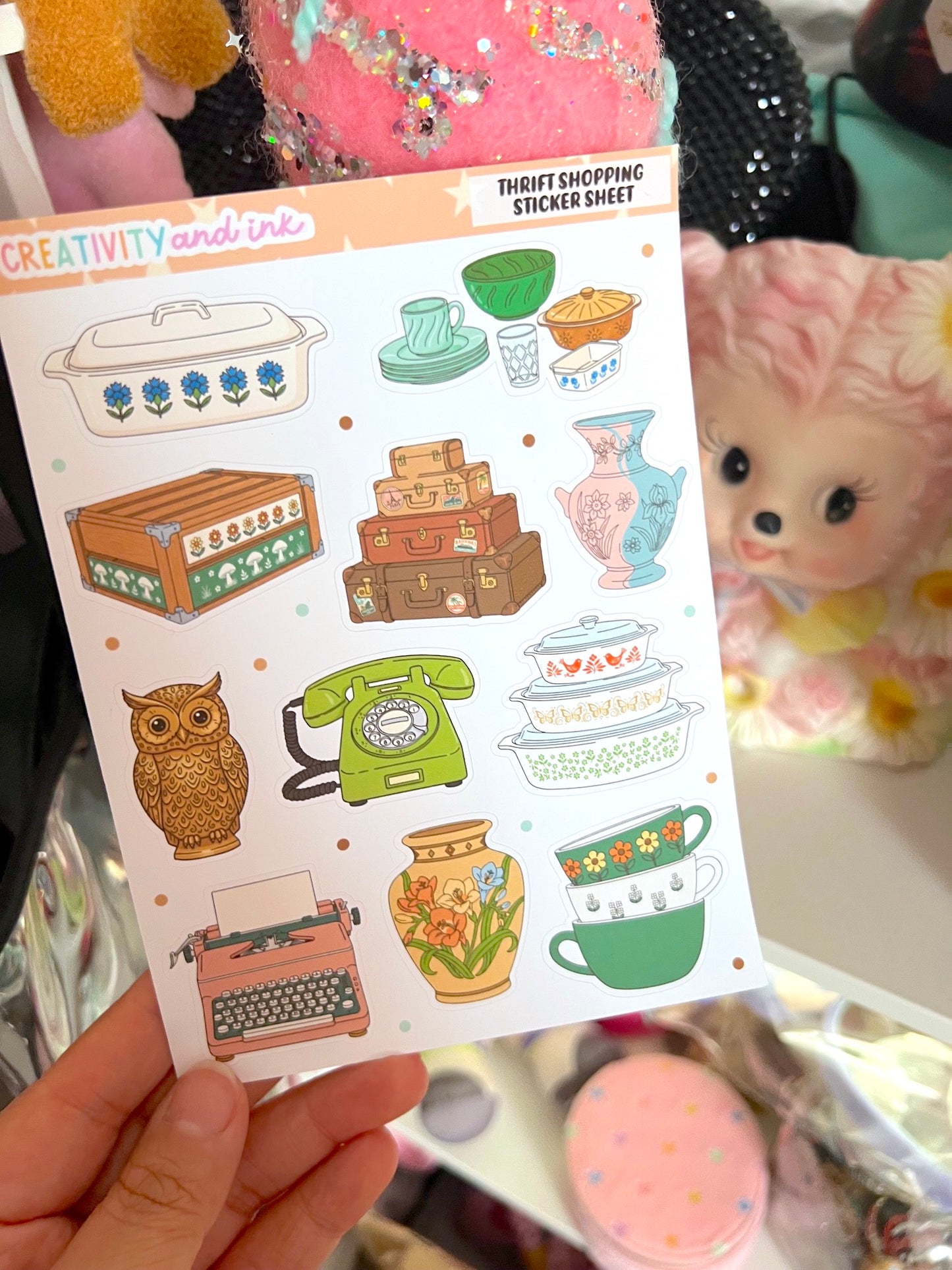 Thrift Shopping / Sticker Sheet