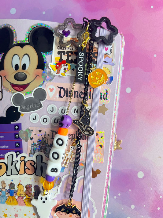 Handmade Halloween JUNK JOURNAL Charms