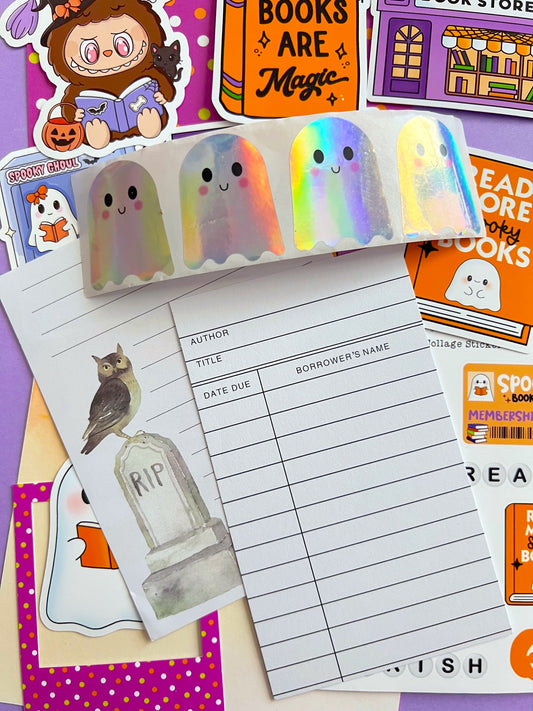 NEW! Spooky Reader / Collage & Sticker Pack