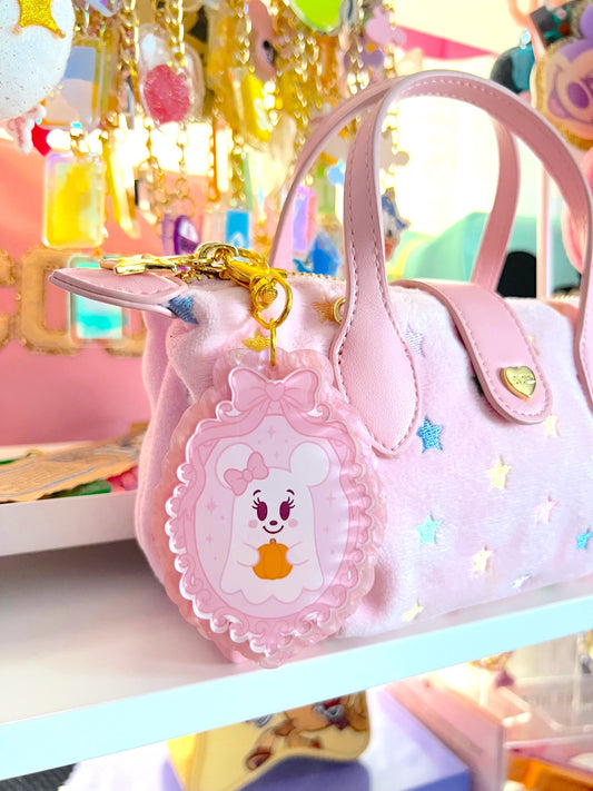 Coquette Pink Ghost Bag Charm / Keychain (LIMITED)