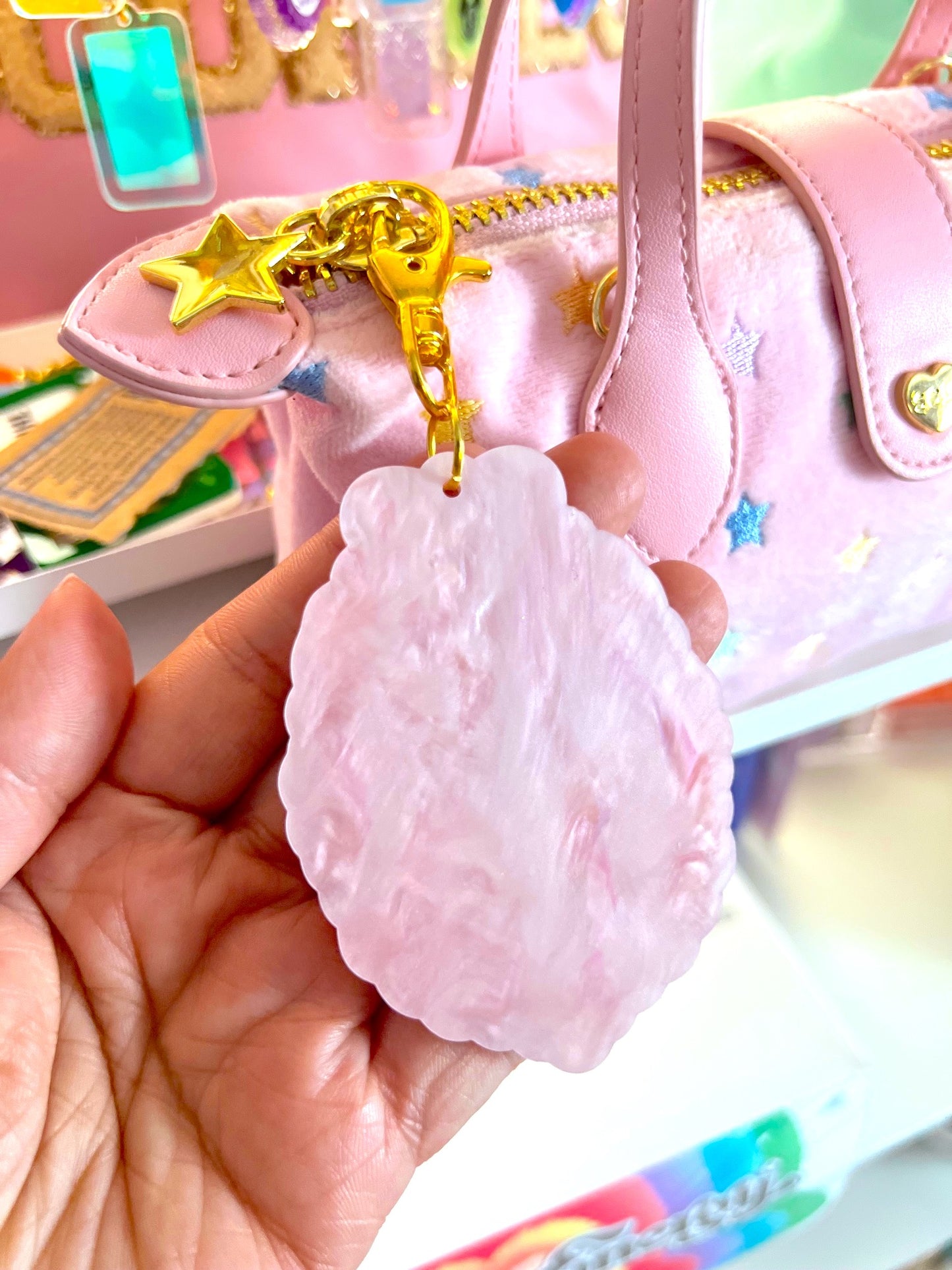 Coquette Pink Ghost Bag Charm / Keychain (LIMITED)