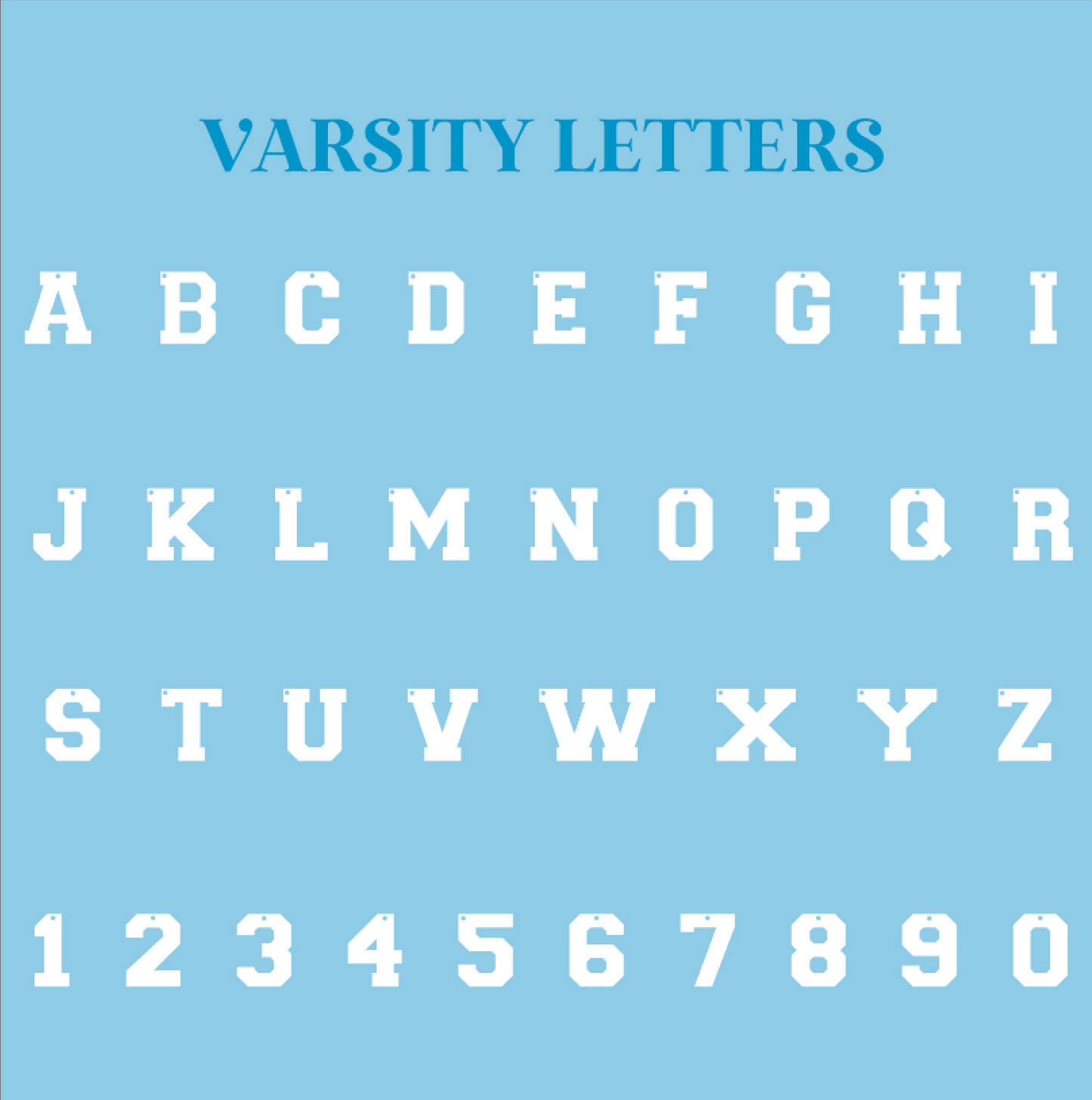 Personal Varsity Letter Acrylic Keychain