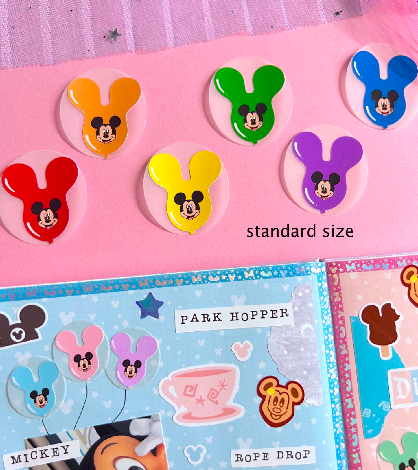 Rainbow Mouse Balloons / Vellum Die Cut PACK (Mini / Standard)