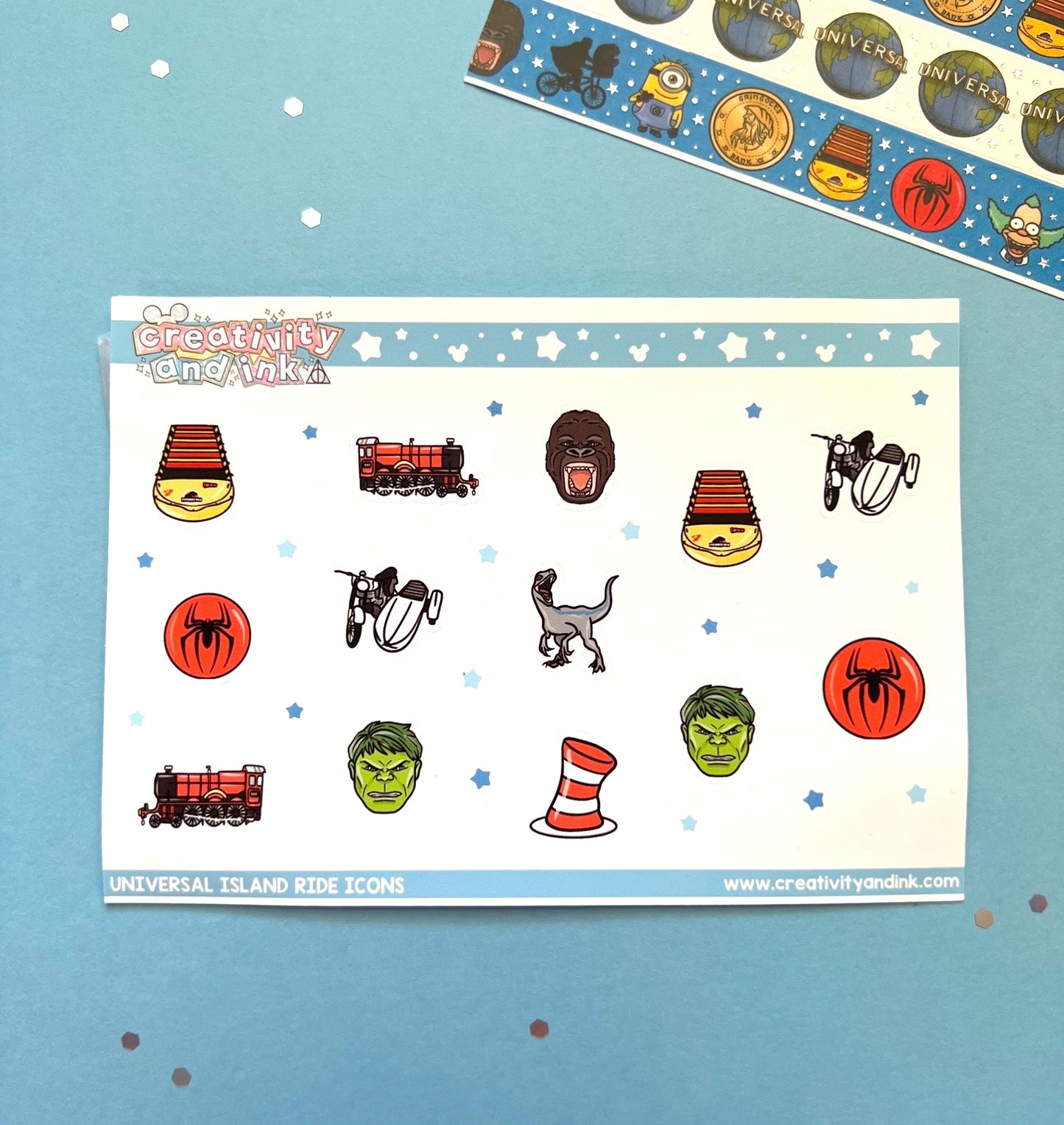 Universal Island Ride Icons