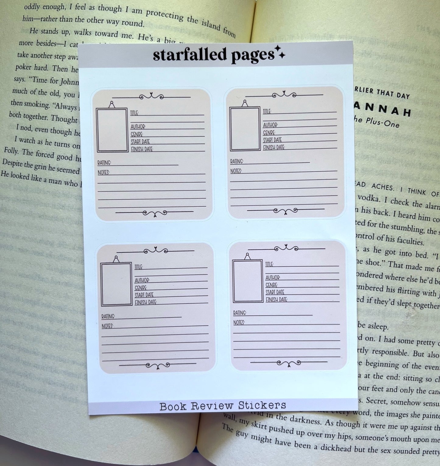 Book Review Stickers