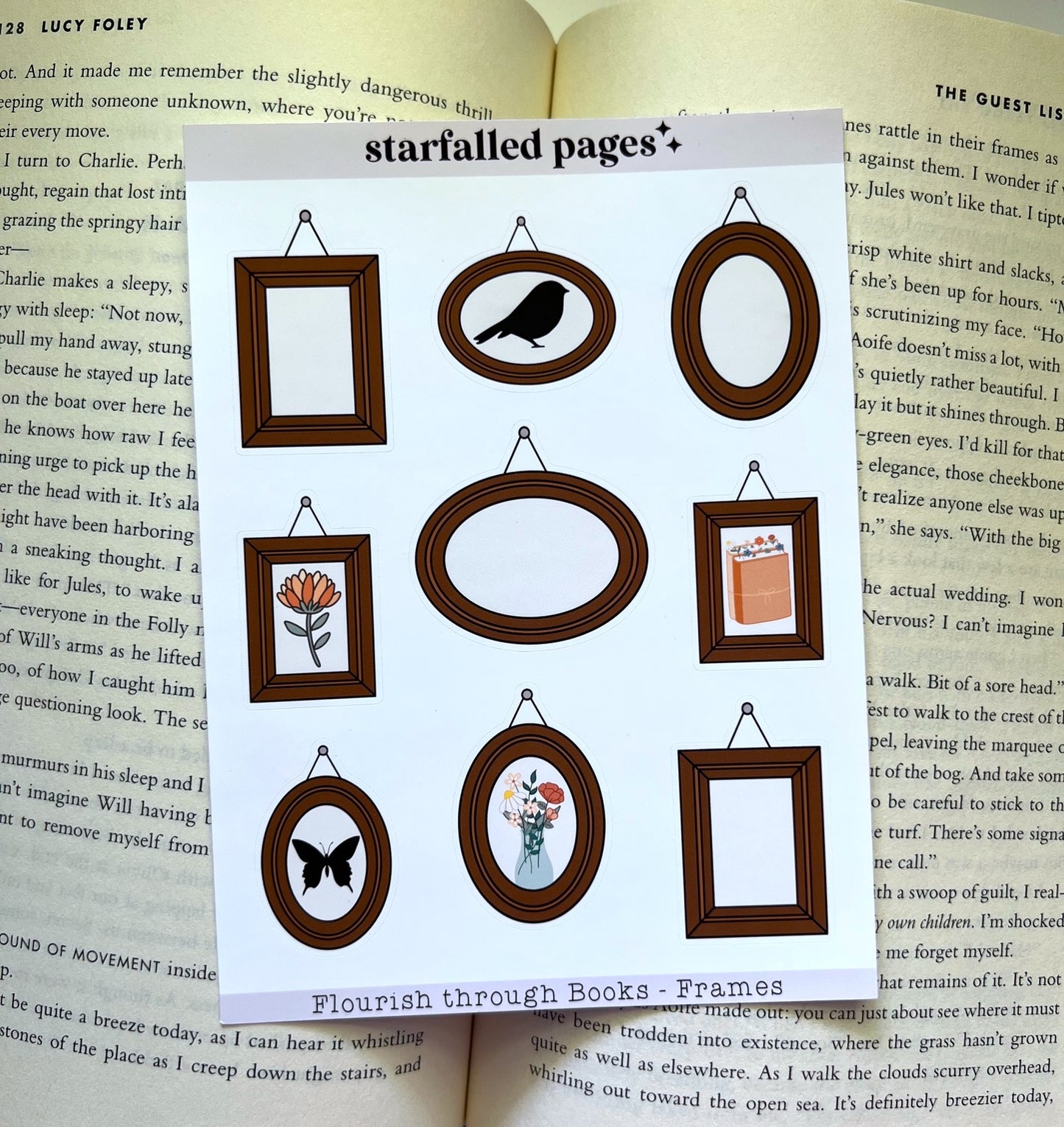 Flourish through Books - Frames / Stickers