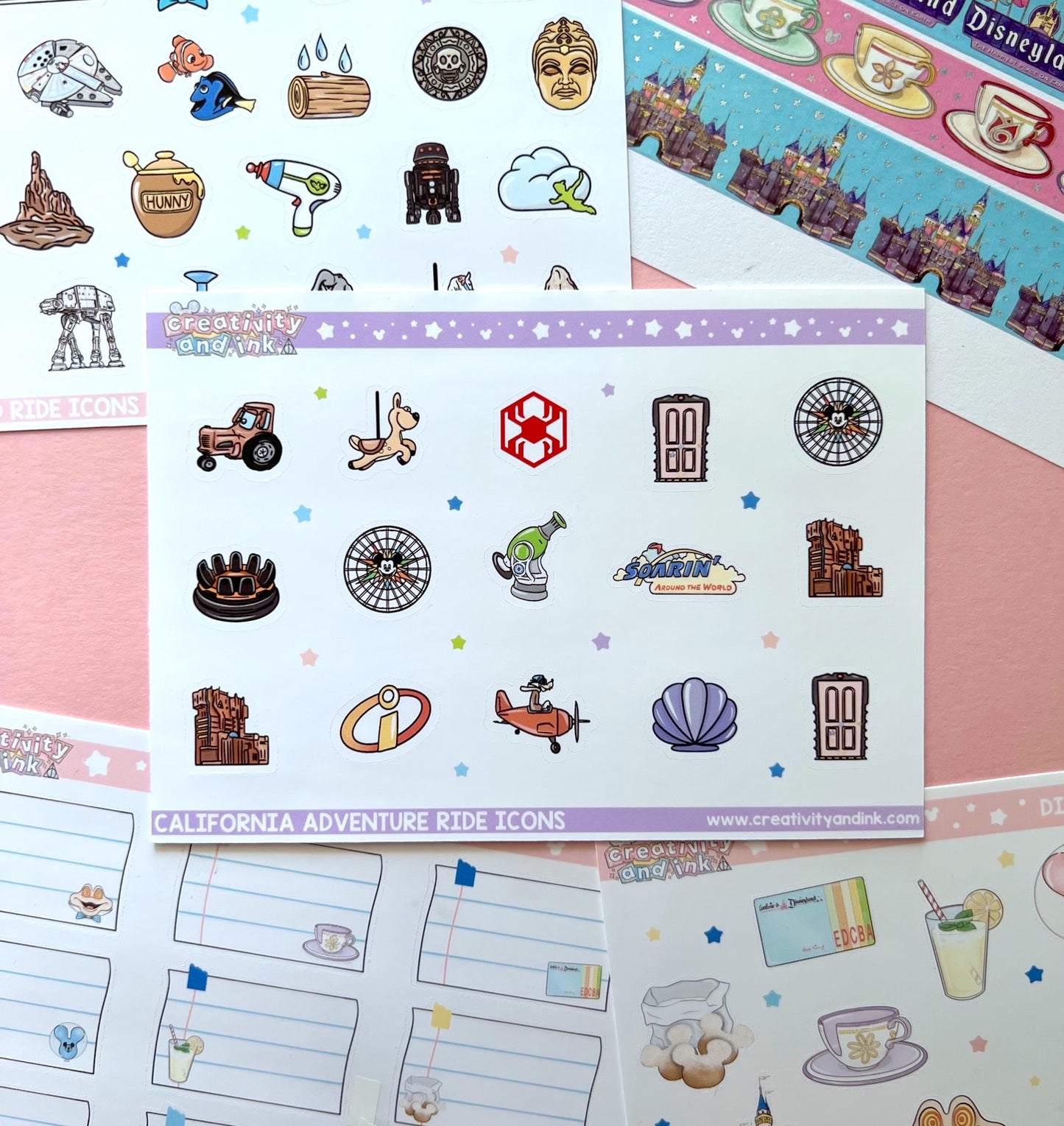 CA Adventure Ride Icons