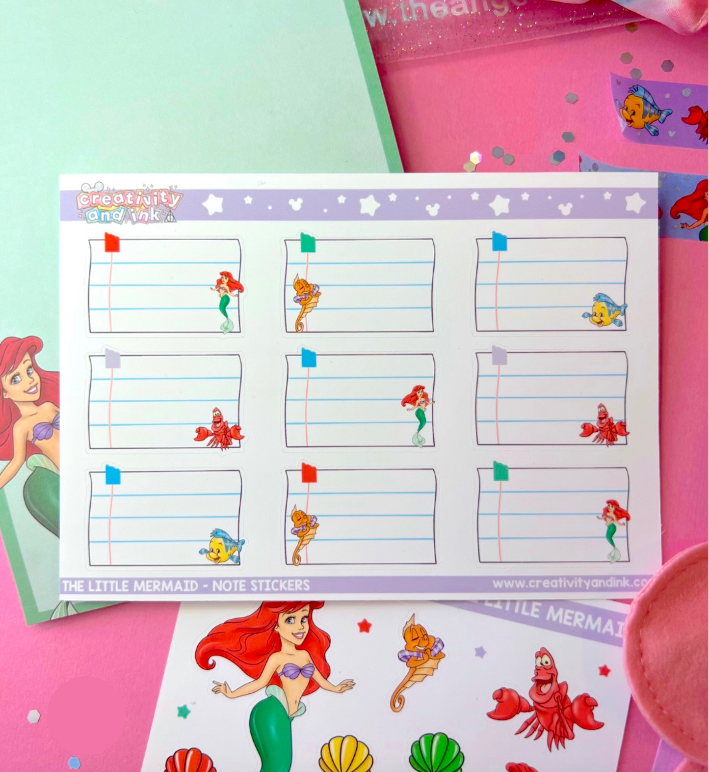 Mermaid Magic / Notes Stickers