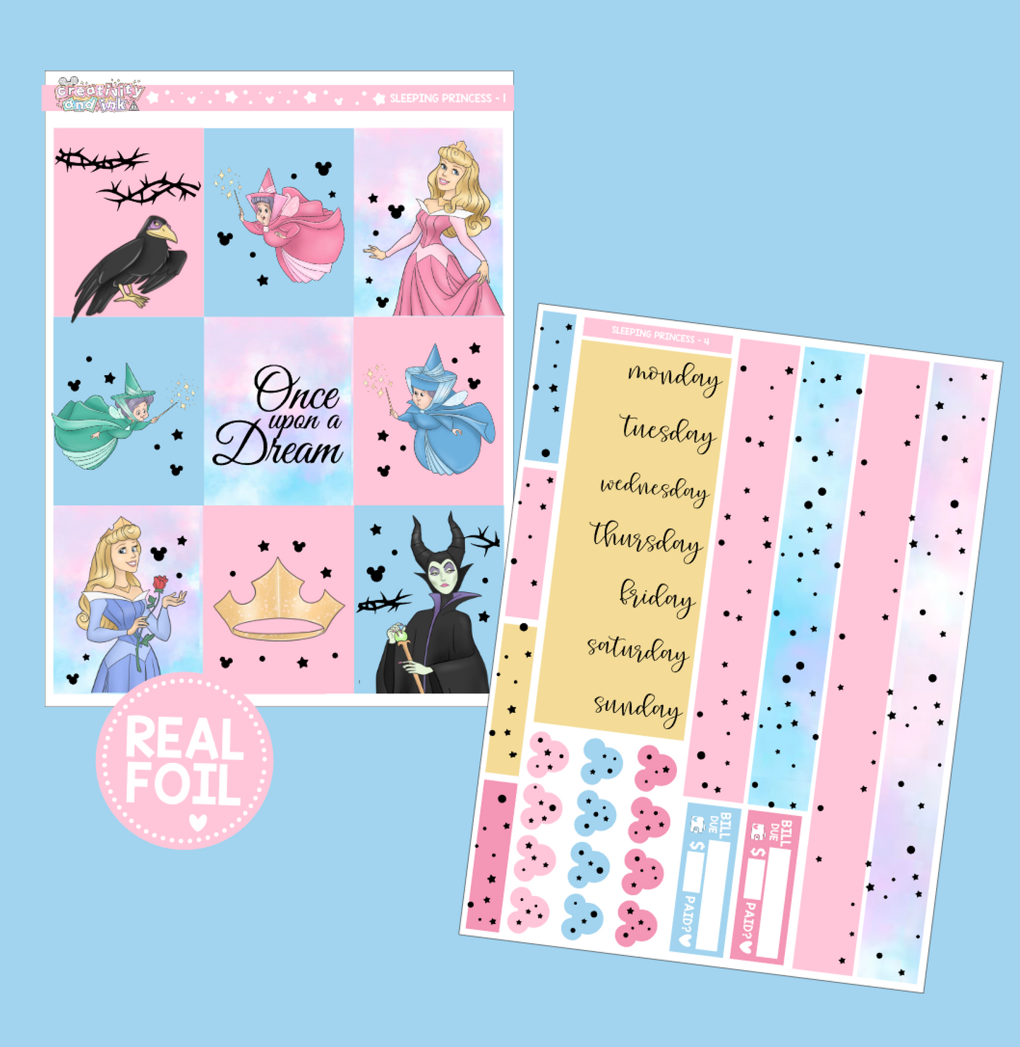 Sleeping Princess / Sticker Kit
