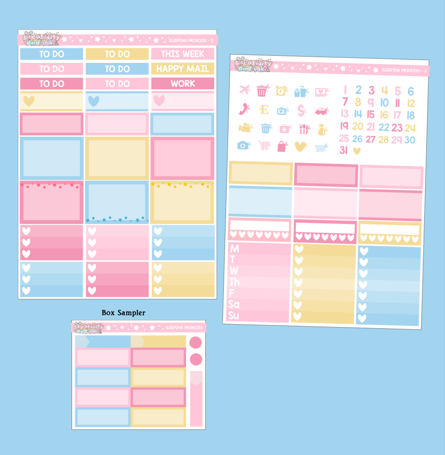 Sleeping Princess / Sticker Kit