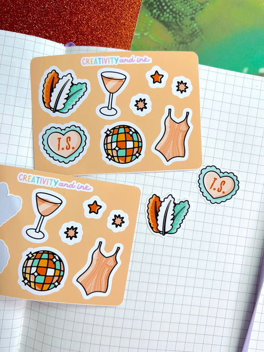 Showgirl Icons Sticker Sheet