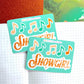 Showgirl Music Icons Sticker Sheet