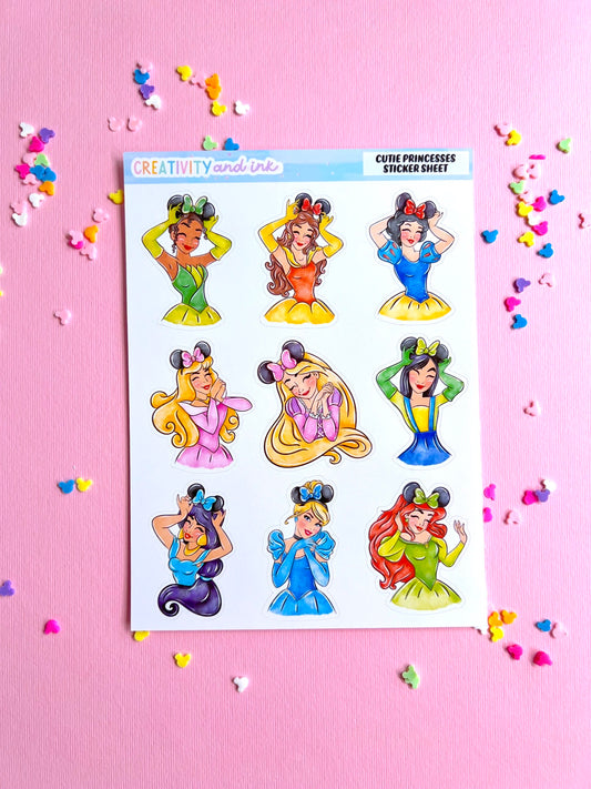 Cutie Princess / Sticker Sheet