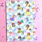 Princess Pals FULL PAGE Sticker Paper (6x9)