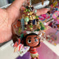 Handmade Fancy & Chunky Beaded Bag Charm - 35