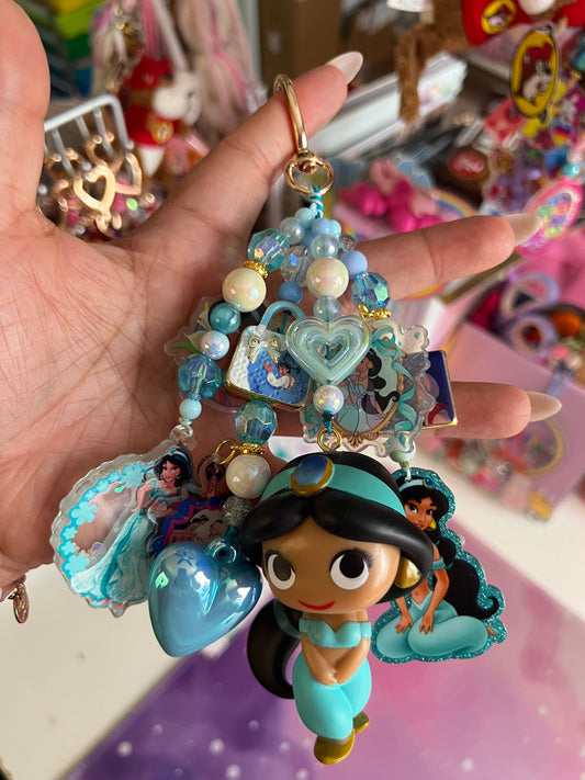 Handmade Fancy & Chunky Beaded Bag Charm - 4