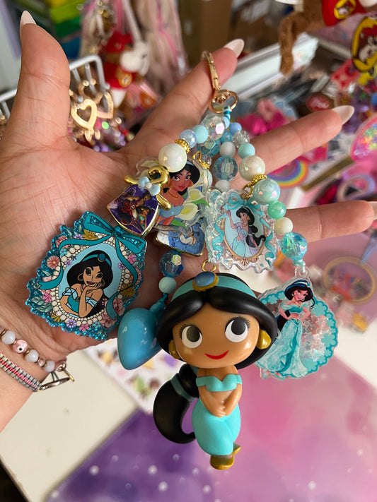 Handmade Fancy & Chunky Beaded Bag Charm - 5