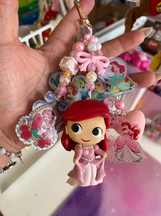Handmade Fancy & Chunky Beaded Bag Charm - 27