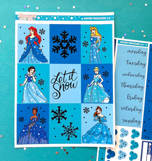 Winter Princesses / Sticker Kit