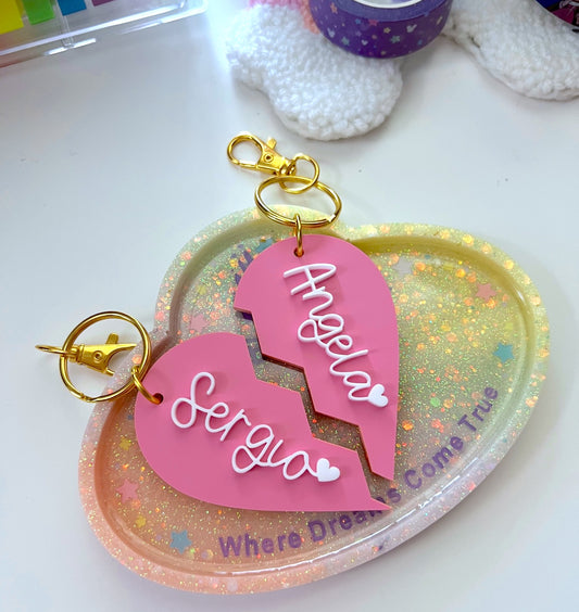 Personalized BFF Duo Keychain