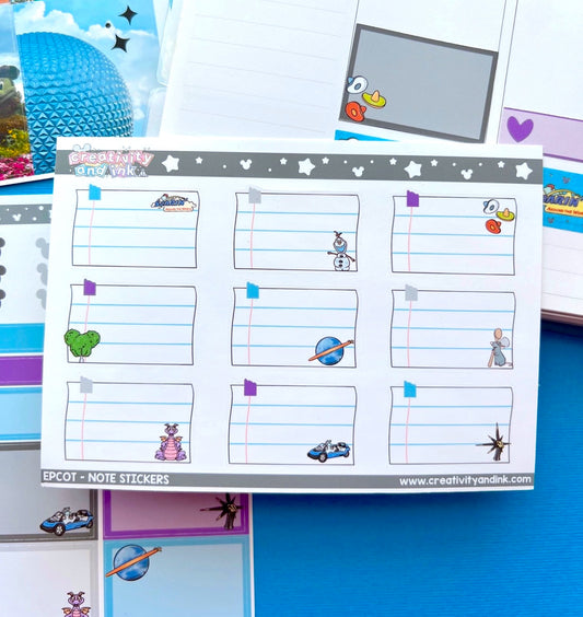 Epcot Photo / Note Stickers