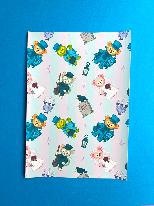 Haunted Tokyo Friends FULL PAGE Sticker Paper (6x9)