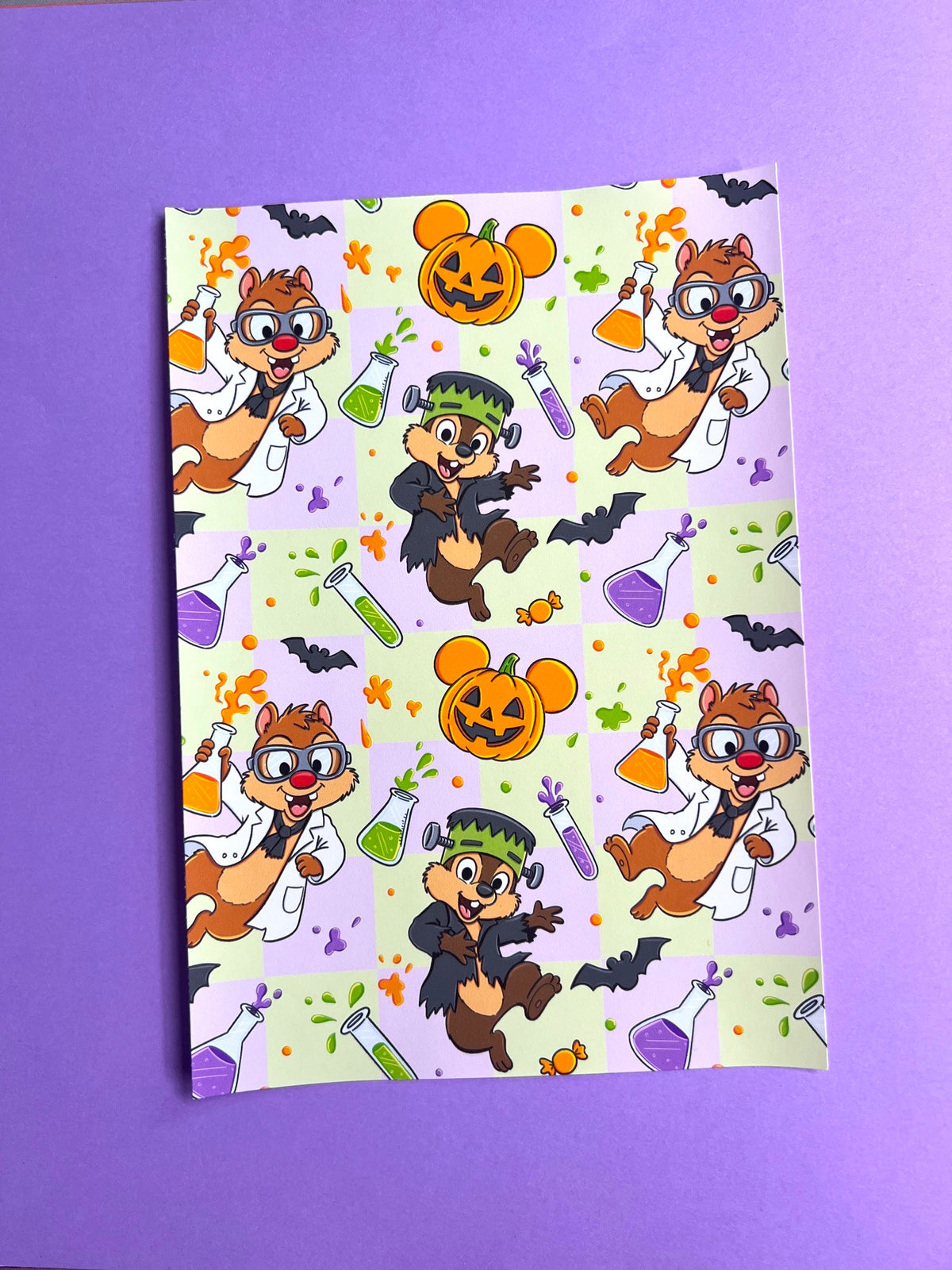 Evil Scientists FULL PAGE Sticker Paper (6x9)