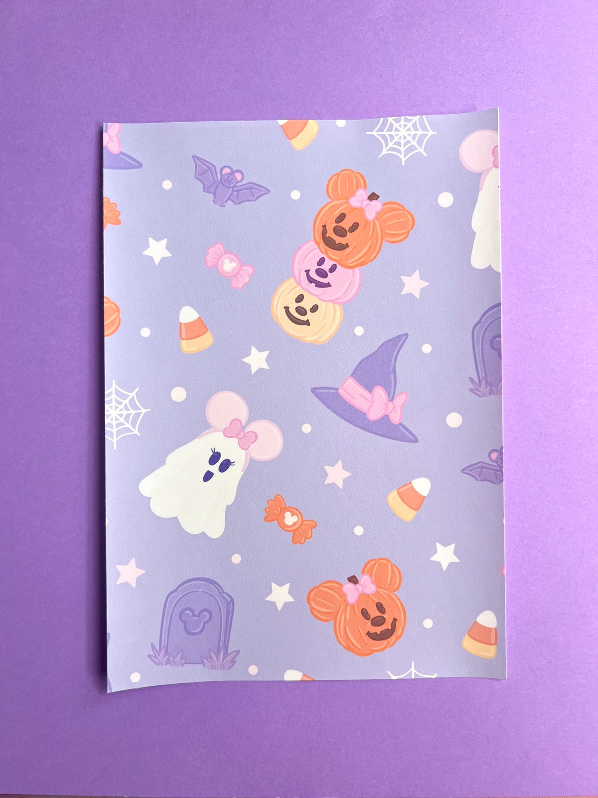 Purple Pumpkin FULL PAGE Sticker Paper (6x9)