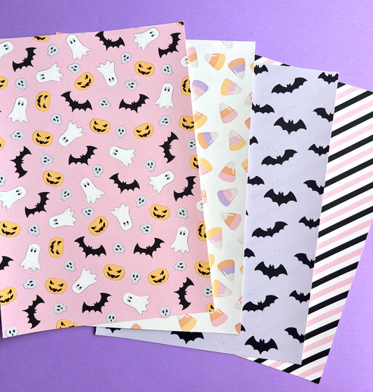 Cutesy Halloween / FULL PAGE Sticker Paper Pack