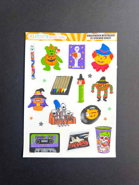 Halloween Nostalgia V1 / Sticker Sheet