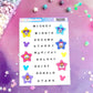 Galaxy Beads Sticker Sheet