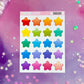 Chubby Stars Sticker Sheet