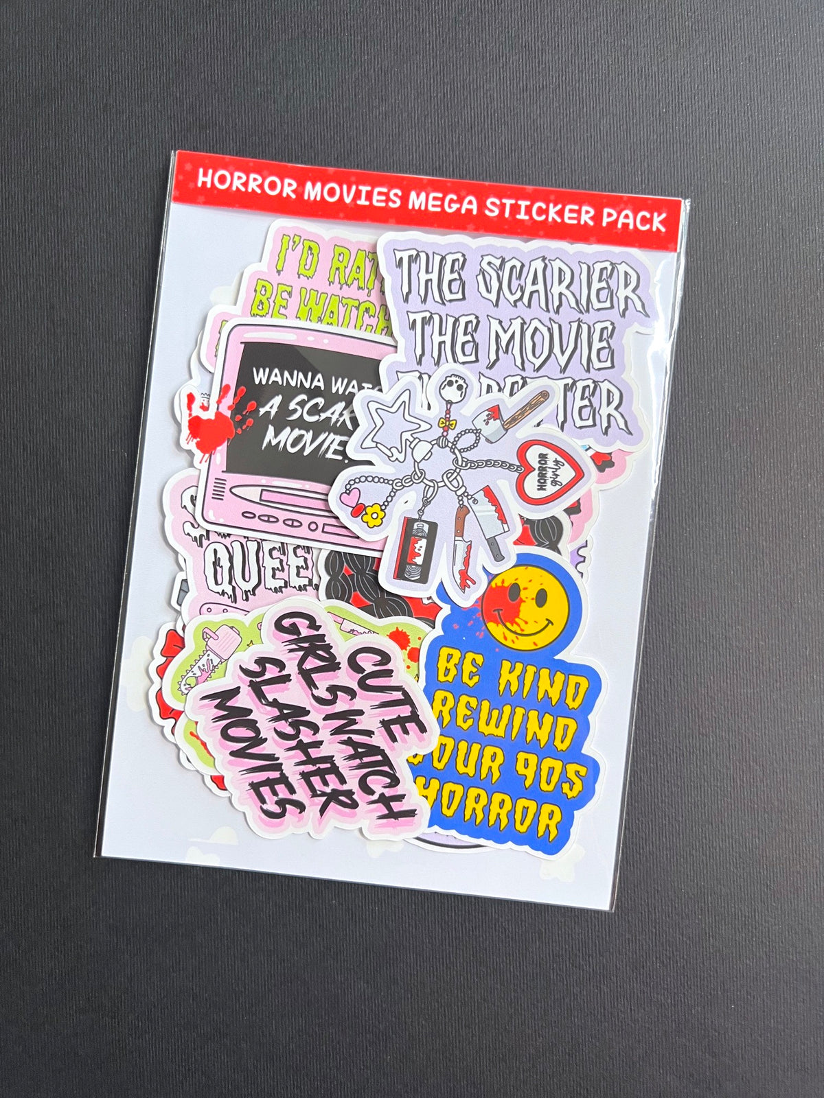 90s Horror Movies MEGA Sticker Pack