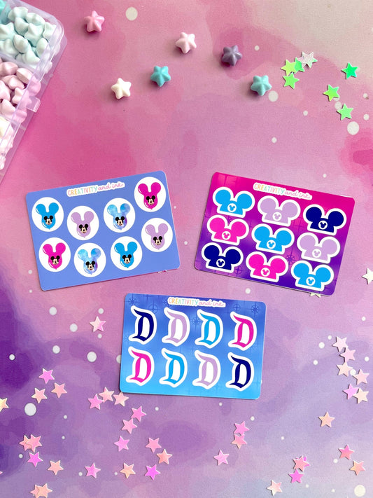 Starlight Colorway / $2 Mini Sticker Sheets