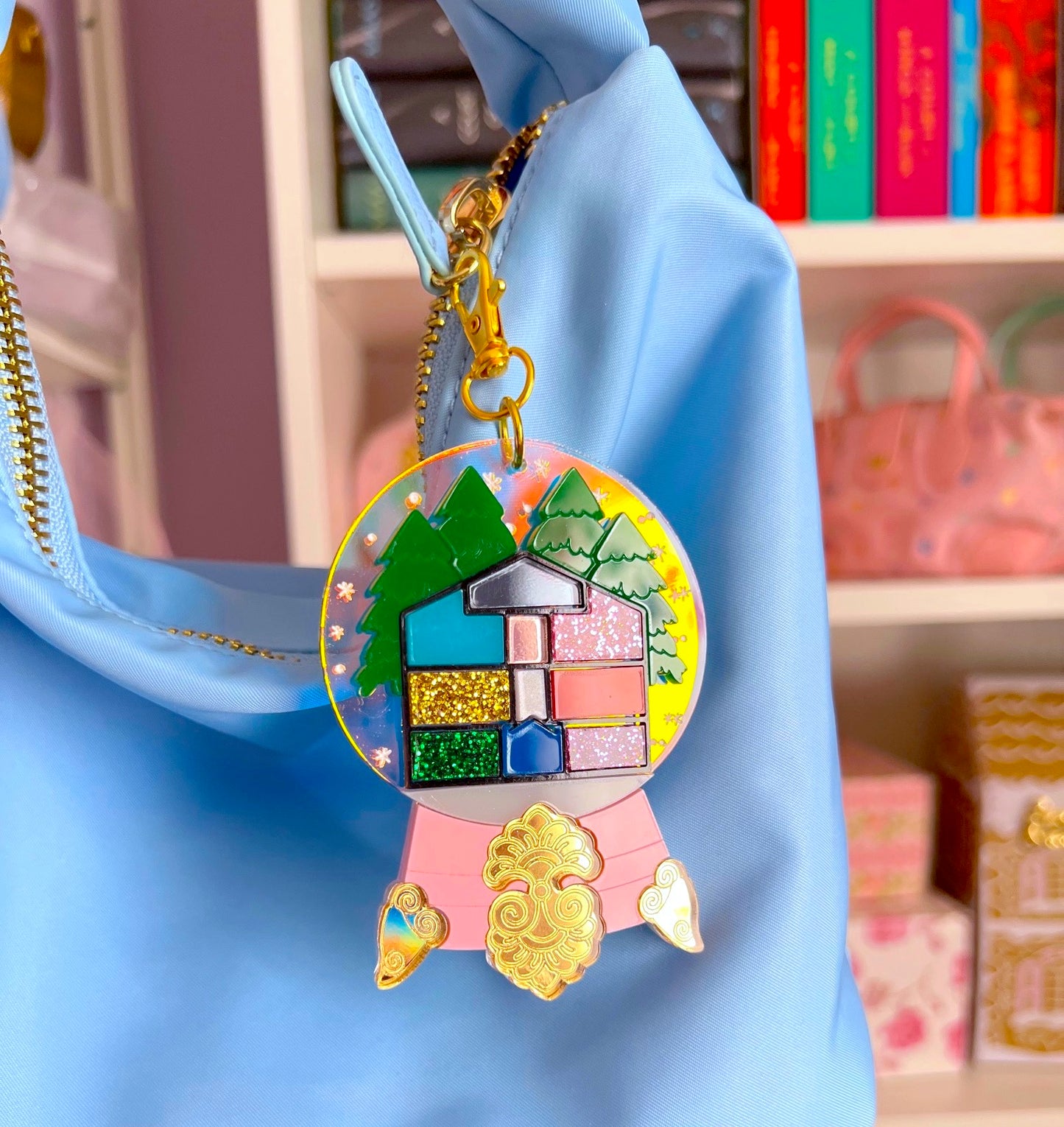 Lover Snowglobe Bag Charm / Keychain