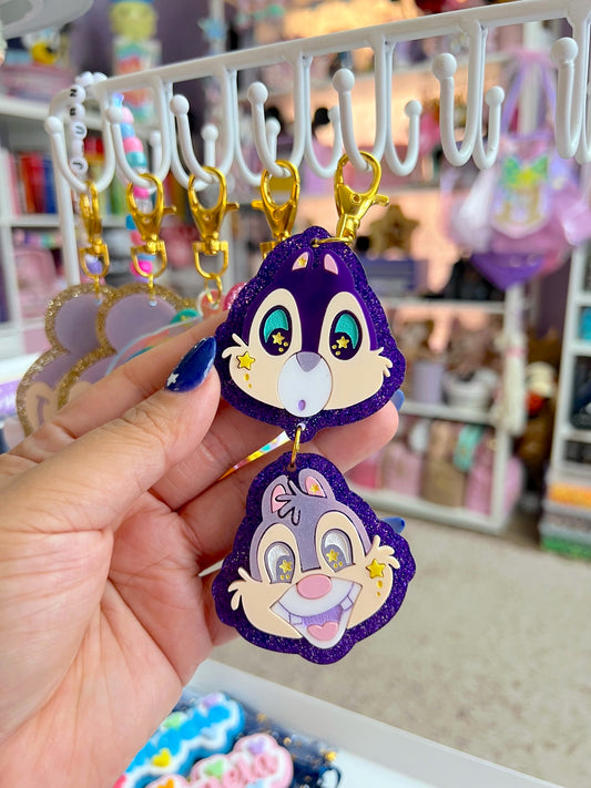 Pastel Dreams Chip/Dale Duo Bag Charm / Keychain (LIMITED)