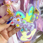 Personalized PURPLE Starry Cluster Name Acrylic Bag Charm / Keychain